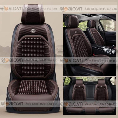 Áo trùm lót bọc ghế da xe ô tô Volkswagen Polo da hạt gỗ tự nhiên CAO CẤP