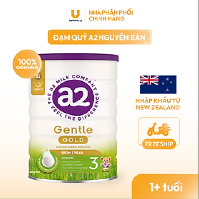 Combo 3 Lon Sữa a2 Milk a2 Gentle Gold Đủ Số Lon 800g