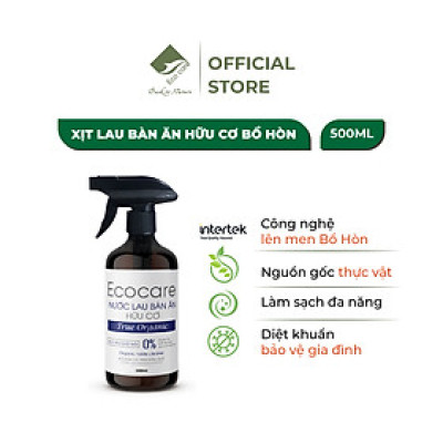 Nước xịt lau bàn ăn hữu cơ Bồ hòn tinh dầu Quế 500ml