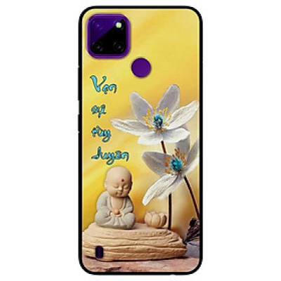 Ốp lưng dành cho Realme C21Y - C25Y mẫu Vạn Duyên Hoa Trắng