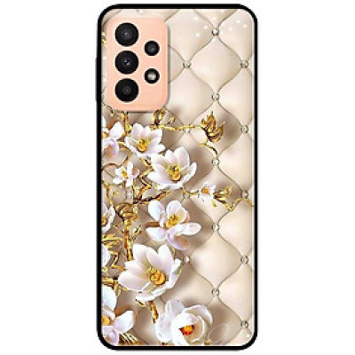 Ốp lưng dành cho Samsung A13 4G mẫu Hoa Văn Nhánh Hoa Trắng
