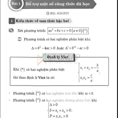 Sổ tay Toán học 12 - Moonbook