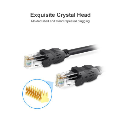 Cáp VENTION Ethernet Cat 6 mạng phẳng,tốc độ nhanh Gigabit/Cáp LAN RJ45 cho doanh nghiệp,gia đình 3m / 9,84ft