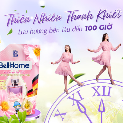 Túi Nước Xả Vải Bell Home Hồng Hương Nước Hoa Sang Trọng 2KG