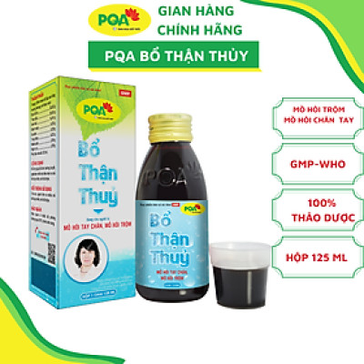 Bổ Thận Thủy PQA Hỗ Trợ Bổ Âm Dưỡng Huyết, Hạn Chế Tiết Mồ Hôi Tay Chân, Mồ Hôi Trộm Hộp 125ml