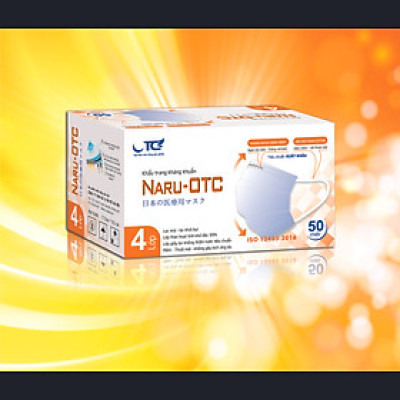 Khẩu trang 4 lớp giấy lọc kháng khuẩn NARU OTC