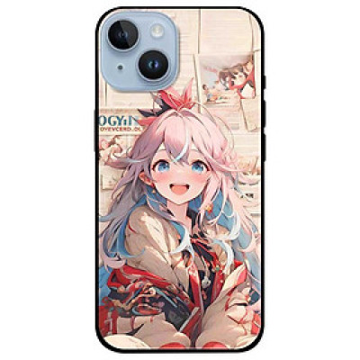Ốp lưng dành cho Iphone 14 - 14 Plus - 14 Pro - 14 Pro Max - Anime Cô Gái Tóc Hai Màu - Hàng Chính Hãng