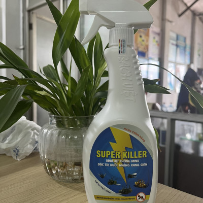 Bình xịt thông minh đặc trị ruồi, nhặng xanh, gián Super Killer 530 ml