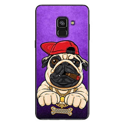 Ốp Lưng Dành Cho Samsung Galaxy A8 2018 - Pulldog Hiphop Nền Tím