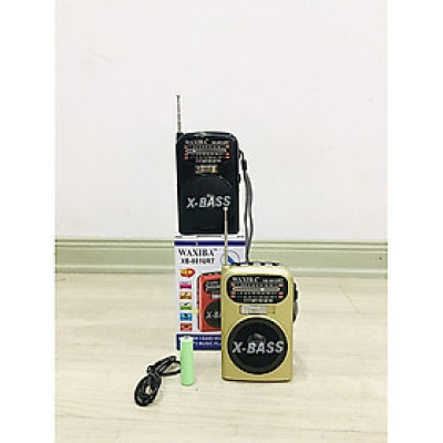 ĐÀI RADIO FM WAXIBA-881URT FM/AM/SW NGHE MP3 USB THẺ NHỚ - LOA EXTRA BASS SIÊU HAY - ĐÈN PIN SIÊU SÁNG-HÀNG CHÍNH HÃNG