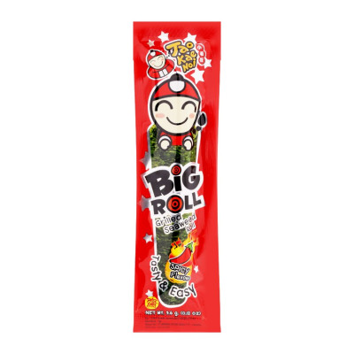 Snack rong biển Tao Kae Noi Big Roll vị Cay 3,6g - Hộp 6 gói