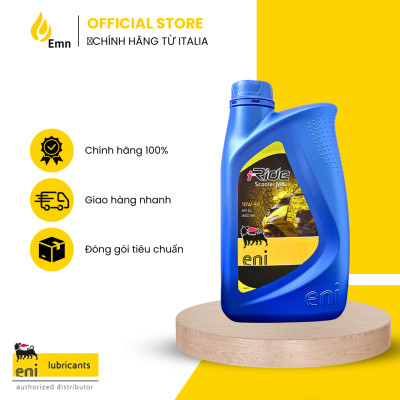 (HCM) Nhớt Eni I-Ride Scooter 10W40 cho xe tay ga 1L (Vespa, Honda, Yamaha)