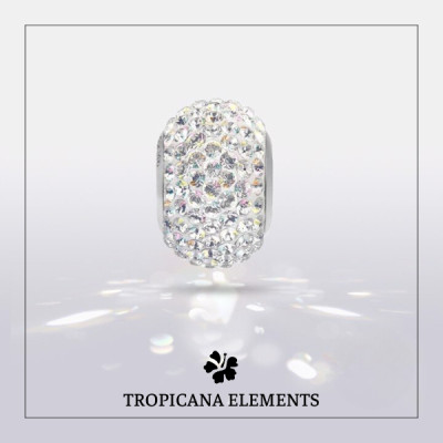 Vòng Tay Tropicana Phối Charm Swarovski Trái Tim Rực Lửa II