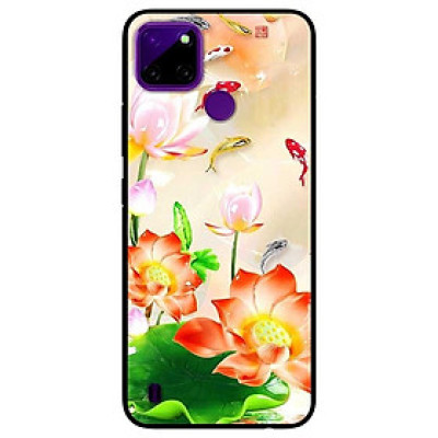 Ốp lưng dành cho Realme C21Y - C25Y mẫu Sen Nở Và Koi