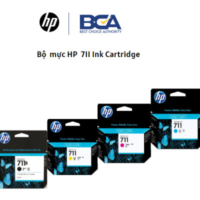 Mực In Phun HP DesignJet 711 Cyan Ink Cartridge (CZ130A) 29ml - Hàng Chính Hãng