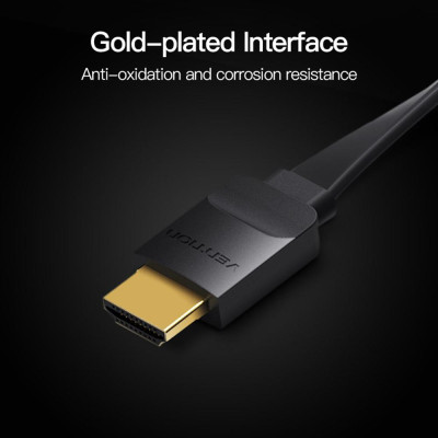 Bộ chuyển đổi Cáp VENTION video HD phẳng 15cm Độ phân giải cao 1080P cho Máy chơi game PS4 DVD