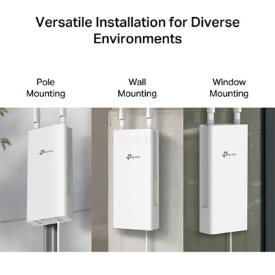 Bộ mở rộng sóng Wifi 4G LTE TP-Link Outdoor Router 300 Mbps TL-MR100-Outdoor - Hàng chính hãng