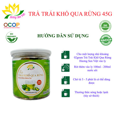 TRÀ TRÁI KHỔ QUA RỪNG HŨ 45g - HƯƠNG SEN VIỆT