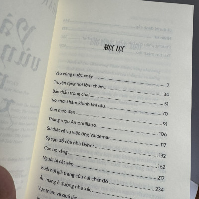 VÀO VÙNG NƯỚC XOÁY - Edgar Allan Poe - Lê Minh Đức dịch - Nhã Nam - Nhà xuất bản Văn Học.