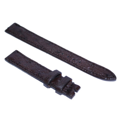 HC8453-55-56-58 - Dây đồng hồ Huy Hoàng da đà điểu da bụng size 12, 14 màu đen, nâu đất, nâu đỏ, vàng bò