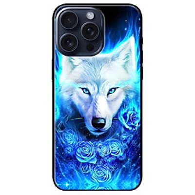 Ốp lưng dành cho Iphone 15 - Iphone 15 Plus - Iphone 15 Pro - Iphone 15 Pro Max - Sói Trắng - Hàng Chính Hãng