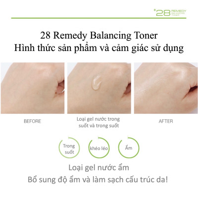 Nước hoa hồng cân bằng da NoTS 28 Remedy Balancing Toner 100ml