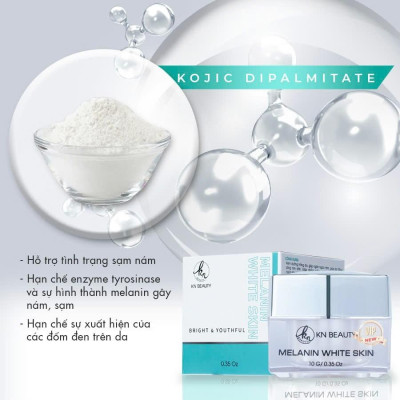 Kem Dưỡng Trắng Ngừa Nám MELANIN WHITE SKIN KN Beauty 10G