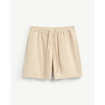 Quần Short Vải texture Lưng Thun Dây Rút Trơn Form Loose - RT 10S25PSH051 | ROUTINE CÀ MAU