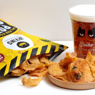 Khoai tây trứng muối Salted Egg Potato Chips 210g IRVINS