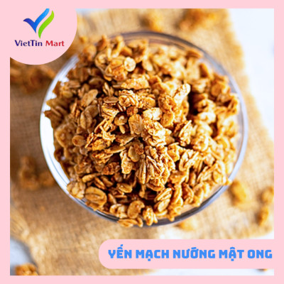 Yến Mạch Nướng Mật Ong Thơm Giòn 500g - Viettin Mart