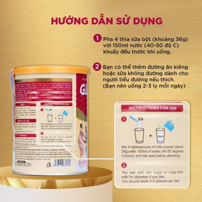 Sữa tiểu đường [COMBO 2] TIẾT KIỆM GLUZEXTRA GOLD+QUÀ TẶNG HẤP DẪN cung cấp dinh dưỡng tối ưu dành cho người tiểu đường