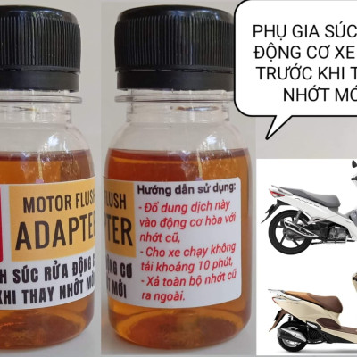 Phụ gia súc rửa động cơ xe máy Wolver MOTOR FLUSH ADAPTER