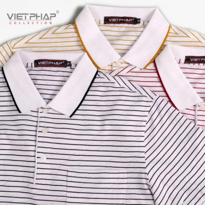 (SALE UP TO 70%) Áo Thun Dệt Cao Cấp VIỆT PHÁP/ Form Luxury, Chất liệu Cotton 17141