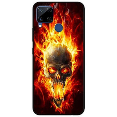 Ốp lưng dành cho Realme C15 mẫu Quỷ Lửa