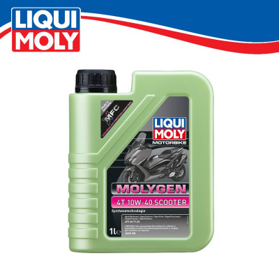 Dầu nhớt tổng hợp chuyên dụng cho xe tay ga Molygen Liqui Moly 1L 10W40 21719  - Tặng kèm 1 khăn lau chuyên dụng 3M màu ngẫu nhiên
