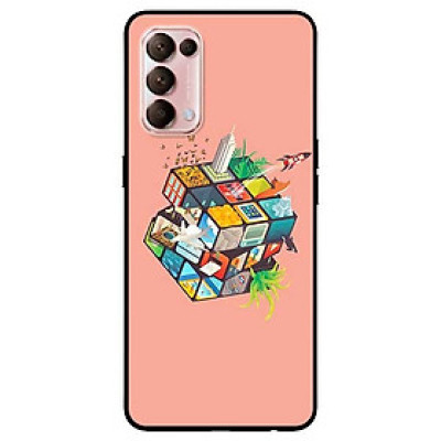 Ốp lưng dành cho Oppo Reno 5 mẫu Rubik Cube