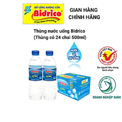 Nước Uống Bidrico ( Thùng 24 chai 500ml )