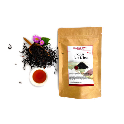 Trà Đen [ Ruby ] 4 sao - Gói 50g - Nước đỏ Ruby, mềm mịn, thơm mùi mận ngọt - Đông Sơn