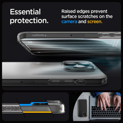 Ốp Lưng Spigen Dành Cho iPhone 15 Pro Max / iPhone 15 Pro / iPhone 15 Plus / iPhone 15, SPIGEN LIQUID CRYSTAL CLEAR - HÀNG CHÍNH HÃNG