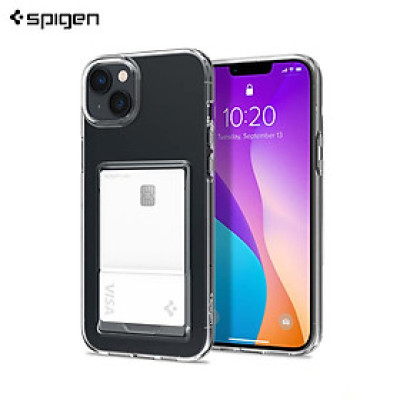Ốp Lưng dành cho iPhone 14/14 Pro/14 Plus/14 Pro Max SPIGEN Crystal Slot Dual Crystal Clear - Hàng Chính Hãng