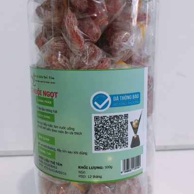 Xí muội chua ngọt - Ô Mai Đào Không Hạt (200gr)