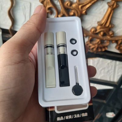 Hộp 2 tẩu thuốc nhựa dẻo mẫu mới VJ-105 gắn được điếu nhỏ và lớn fullbox - shop Thành Nhi