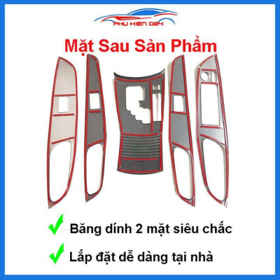 Ốp nội thất Vios 2019-2020-2021-2022 vân Cacbon 7 chi tiết bảo vệ chống trầy xước và làm đẹp xe