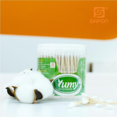 [Lố 12 hộp] Tăm bông vệ sinh người lớn YUMY thân trúc [TB01-526] hộp 200 que