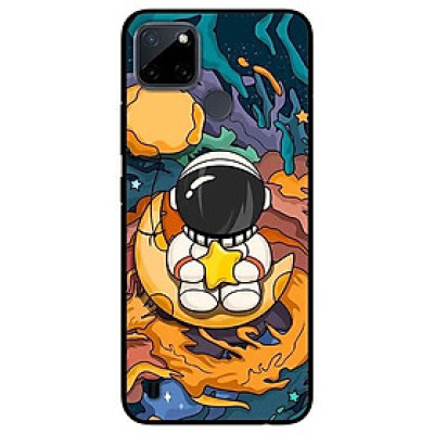 Ốp lưng dành cho Realme C21Y - C25Y mẫu Du Hành Ôm Sao Vàng