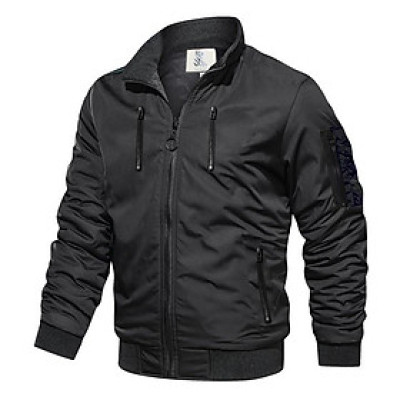 Áo khoác dù chống thấm nước 2 lớp cao cấp  AK34 - Đen