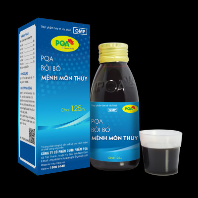 Siro Mệnh Môn Thủy PQA Hỗ Trợ Bồi Bổ Thận Âm, Mạnh Gân Cốt Và Tăng Cường Sức Khỏe Hộp 125ml