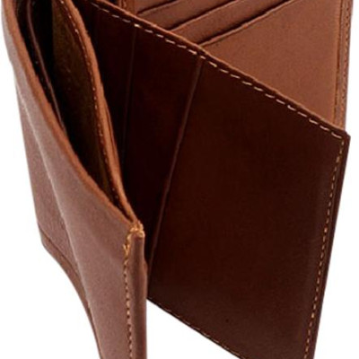 Ví Nam Kiểu Đứng Sọc Ngang Huy Hoàng HT2138 (12.5 x 10 cm) - Da Bò