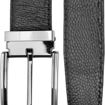 Thắt Lưng Nam Da Đà Điểu Đầu Kim Huy Hoàng HT4405 - Đen