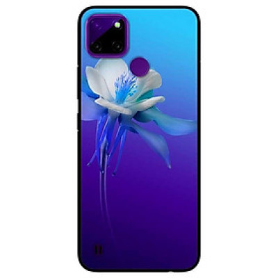 Ốp lưng dành cho Realme C21Y - C25Y mẫu Lan Xanh Trắng